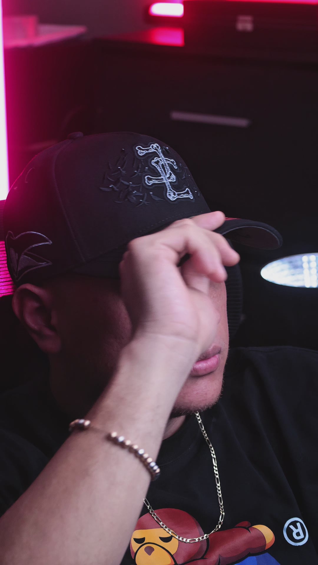 GORRA JC HATS BONES BLACK